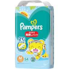 幫寶適 pampers 日本境內限定 巧虎拉拉褲 M號 (6~12kg) 54片裝, 1個, 中碼 (M)
