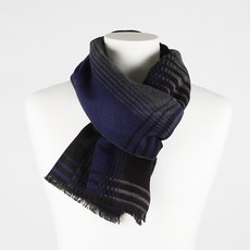 SRANGJ 男士披肩冬季男士女士雙面圖案羊絨羊毛圍巾禮物