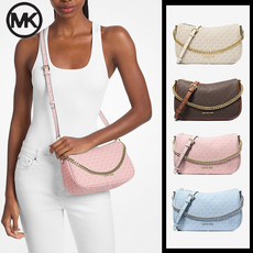 마이클코어스 카멜라 미디움 로고 컨버터블 크로스바디백