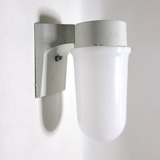 국산 방습 아크릴 컵 벽등 불투명 커버 실내 외부 벽조명, 화이트