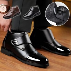 기모 하이탑 남성 비즈니스 구두 잉글리시 비즈니스 남성 가죽 슈즈 산 프리미엄 소가죽방풍 방수