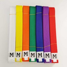 태권도띠 색띠 4CM 2번띠 280cm 도복띠 합기도 무술띠, 1개
