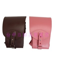 台中日韓美髮 真皮剪刀包(5支裝) 美髮師專用剪刀收納包 真皮材質耐用便攜, 1個, 咖啡色, 咖啡色