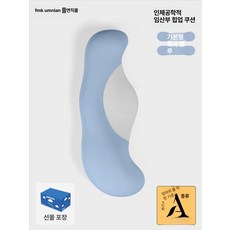 데이하우스 u자형바디필로우 임산부 쿠션 베개 긴, 대형 아틱 블루 C