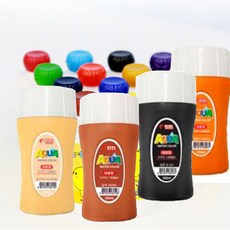 티티 아쿠아물감 수채화물감 220ml 낱색 총14색상, 연주황(살색)