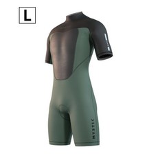 MYSTIC 3/2mm 潛水衣 短袖短褲 防寒衣 潛水 衝浪衣 禦寒 風帆 溯溪保暖 衝浪, 綠