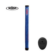 Winn 윈 골프그립 TOUR PISTOL EXCEL 투어 피스톨 엑셀 퍼터그립 블루, 1개