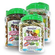 Boneplus 草本潔牙棒 狗狗潔牙骨 寵物零食 口腔護理, 六星雙效起司(S), 600g, 1桶