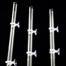 一心 水族玻璃投食管, 1個, 25公分玻璃餵食管（不含食盆）