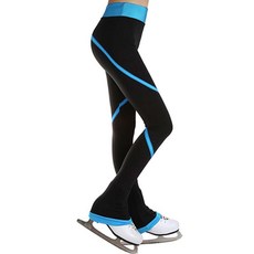 피겨 연습복 바지 사계절 의상 팬츠, 13_블루