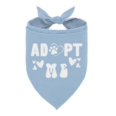 해외 ZPPRJF Adopt me 강아지용 반다나 베이비 블루 강아지 애완견 스카프 액세서리 삼각형 재미있고 귀여운 소형 중형 대형견을 위한 애호가를 선물 E52 미국매장정품+, .0001.베이비 블루.