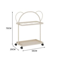 大容量雨傘收納架家用門口放傘桶商用入戶雨衣傘架置物架，多功能收納，防滑底座，簡約時尚, 雨傘架K款+大號+米白色, 1個