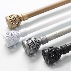 FREESPACE 커튼봉 노블레스 25mm 6size 4color, 노블레스화이트-14자(250cm~420cm), 상품선택:노블레스화이트-14자(250cm~420cm)