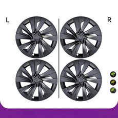 테슬라 모델3 Y 전용 휠커버 보호 휠캡, Y-19 신화 별 [무광블랙], 1개