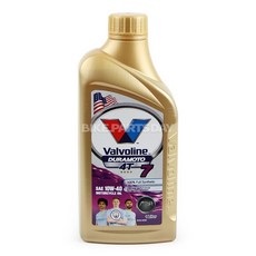 발보린 듀라모토 4T 7 10W40 100% 합성유 오토바이 엔진오일 1리터, 1개, 1L