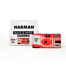 HARMAN 하만 XP2 SUPER 흑백 일회용 카메라 27컷 선물용 여행용 카메라, 1개, 하만 XP2 SUPER B&W 흑백 일회용