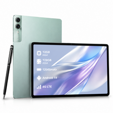 11인치 LTE 태블릿PC 안드로이드14 12GB+128GB 12000mAh 가성비 영상시청 학습용 키보드 세트, 포레스트 그린, 128GB, Wi-Fi+Cellular