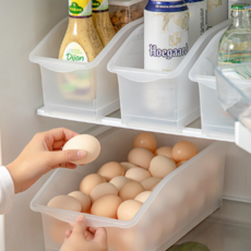 키친핏 하부장 바퀴형 수납트레이 4P, 투명