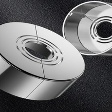 샤워 수전 편심 커버 덮개 수도 꼭지 벽면 끼움링 분리형 끼울링 실버, N 실버 60X20