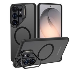 BAOHUZHE 삼성 마그네틱 렌즈 스탠드 휴대전화 케이스