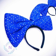 왕리본 파티 머리띠 블루 대 여아리본머리띠 이벤트머리띠