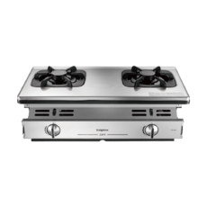 topax TG-7507 雙口不鏽鋼檯面式瓦斯爐，火力精準，安全耐用，簡約時尚，適用天然氣, 天然氣, TG-7507不含安裝