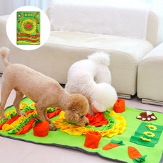 올투펫 강아지 초대형 당근밭 노즈워크 매트 담요, A형(102*71mm), 1개