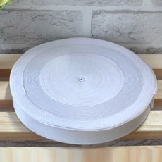 자투리 고무밴드38mm흰색1롤, 1개