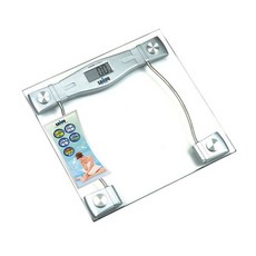 SAMPO聲寶 造型電子體重計 BF-L904ML，高精度感應器，自動開關機，強化玻璃秤面, 1個, BF-L904ML