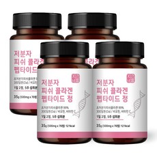 저분자 피쉬 콜라겐 펩타이드 300달톤 비오틴 비타민C, 70정, 4개