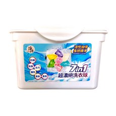【12克增量】洗衣球 洗衣凝珠 七合一洗衣精, 1個, 30顆/盒, 30個裝