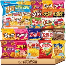 미니봉지과자세트25종 오리온감자패밀리팩6입 오리온4종 농심4종꿀자감고4종꿀고감포 롯데4종 크라운2종 초코몽실, 1세트, 스낵