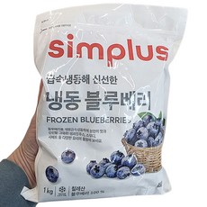 심플러스 냉동 블루베리, 단품, 1개, 1000g