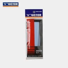 VICTOR 勝利減震膜GR50 球拍手膠 羽毛球裝備 緩衝膜, 1個, GR233 藍色 1條裝