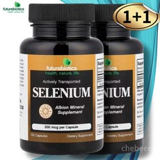 퓨처바이오틱스 셀레늄 킬레이트 200mcg 100캡슐 2병 알비온 아미노산 Selenium