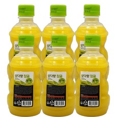 빙그레 제주 삼다향 착즙 청귤 주스 320ml (6입), 6개