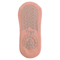 綁帶毛圈防滑瑜珈襪/護跟襪