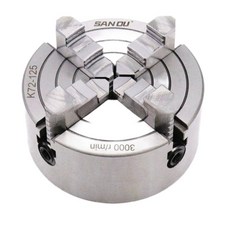 회전 선반척 단동척 80 k72 싱글 센터링 연동척 냉온수 스파우트 주방 접이식 홀더, A. 산오우 4턱 단동 80