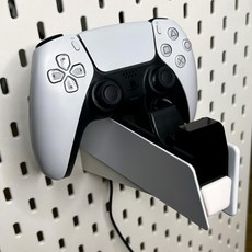 IKEA SKÅDIS 洞洞板 PS5/PS5 Pro 控制器充電座 把手支架 遊戲手把收納 牆面收納, 粉紅(Skadis新色）, 1個