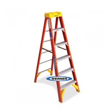 美國Werner穩耐絕緣梯 玻璃鋼單側人字梯 FRP梯 進口梯 6206AS型號, 1個