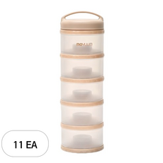 모윰 5단 분유케이스, 베이지, 11개