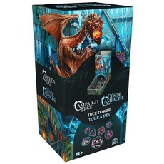 Spin Master Games 캠페인 주사위 RPG 보드 게임용 다면체 3세트 보관 파우치 실리콘 트레이 DND 던전 앤 드래곤 MTG 매직 더 개더링 만 8세 이상 2471, Campaign Dice Tower