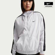 매장정품 나이키 NSW 클래식 우븐 여성 루즈 UV 프로텍션 후드 자켓 재킷 FV6299-101 131672