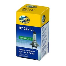 헬라 H7LL 장수명 전구 12V 55W, Long Life - 70W, Single Box