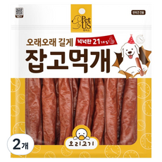 펫어스 강아지 잡고먹개 간식 21p, 420g, 2개, 오리고기