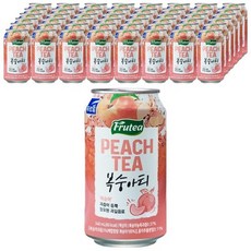 푸르밀 복숭아티 340ml 24캔x2 음료수, 48개