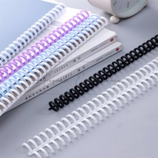 셀프제본 바인더링 다이어리제본 제본스프링 노트링 문구링 다꾸용품, 블랙 10mm