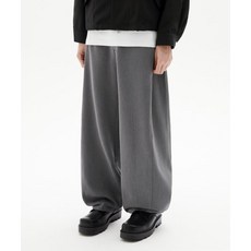 브랜드정품 트릴리온 TRILLION 사이드 턱 스냅 버튼 와이드 슬랙스 (GRAY) 225663