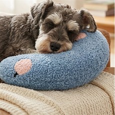 rananco 포근 애견 애묘 수면 베개 강아지 고양이 꿀잠 턱받침 쿠션 반려동물베개 강아지베개, 옐로우