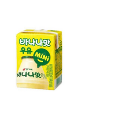 빙그레 어른 아이 간식 바나나맛우유 미니 존맛탱 입가심, 120ml, 1팩